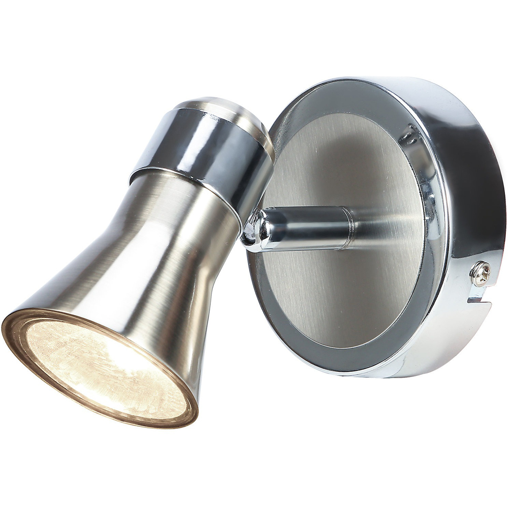 Spot de perete Aphroditus GoodHome, 1 GU10, 10 W, corp metalic, argintiu metalic