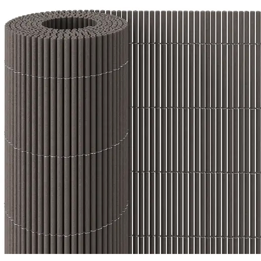Gard artificial decor KLIKSTROM, 300 x 150cm, PVC, gri