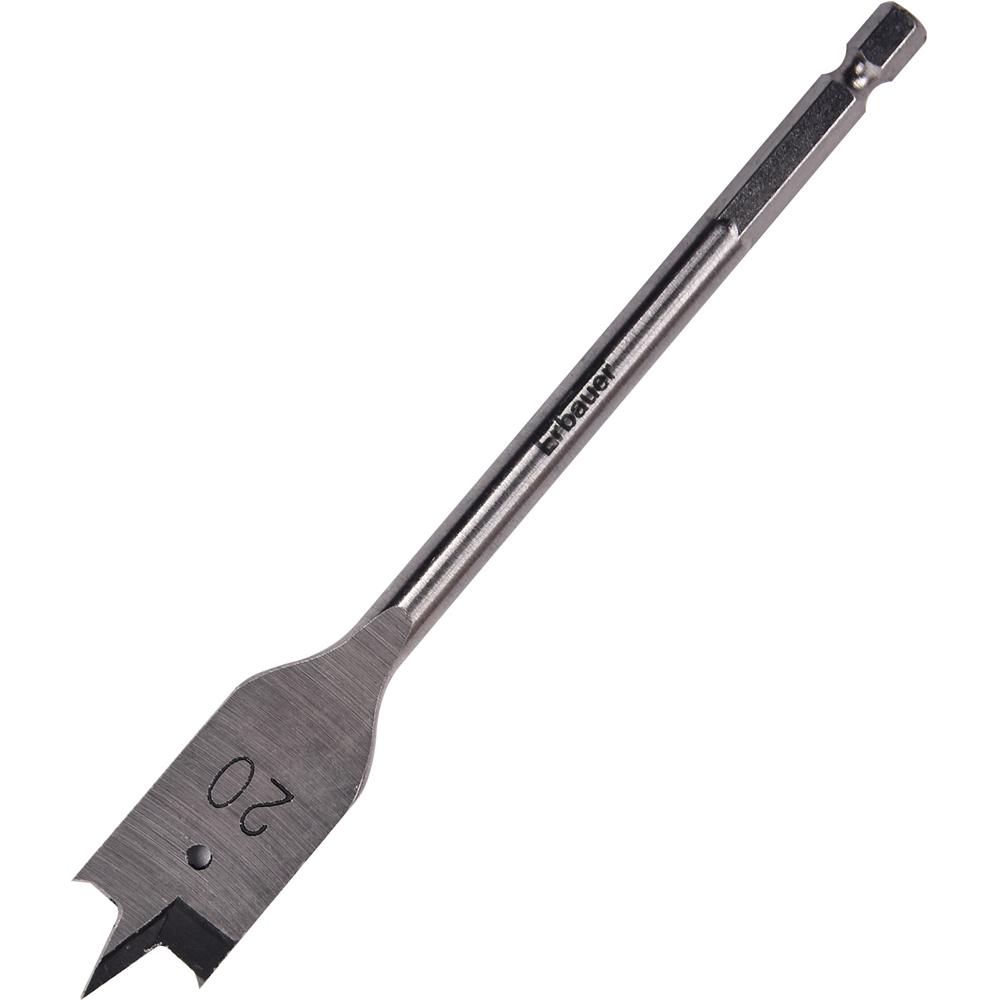 Burghiu plat lemn Erbauer, 20 x 152 mm
