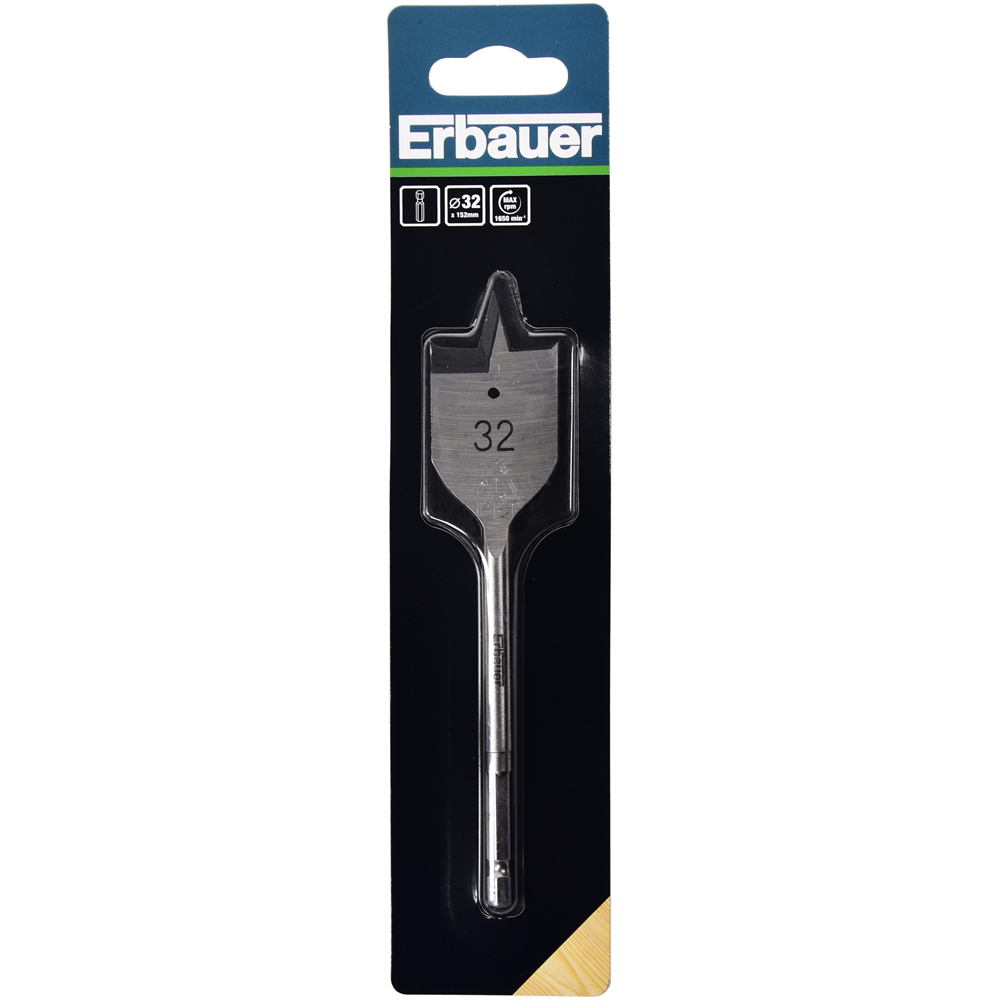 Burghiu plat lemn Erbauer, 32 x 152 mm