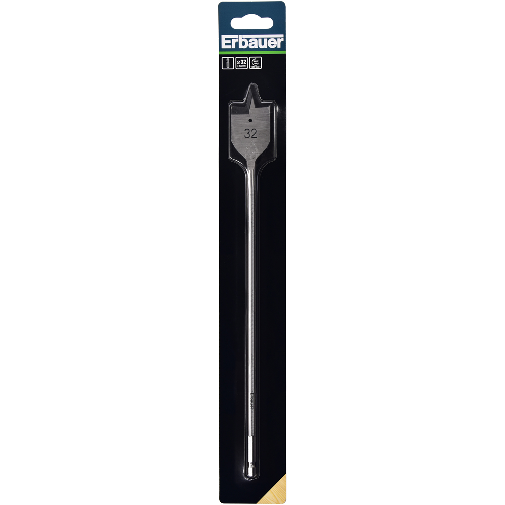 Burghiu plat lemn Erbauer, 32 x 300 mm