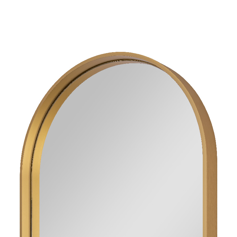 Oglinda baie GoodHome Tisa, ovala, 40 x 80 cm, auriu