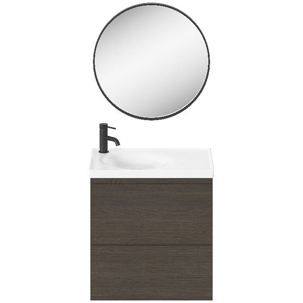 Oglinda baie GOODHOME, 60 x 60 cm, negru