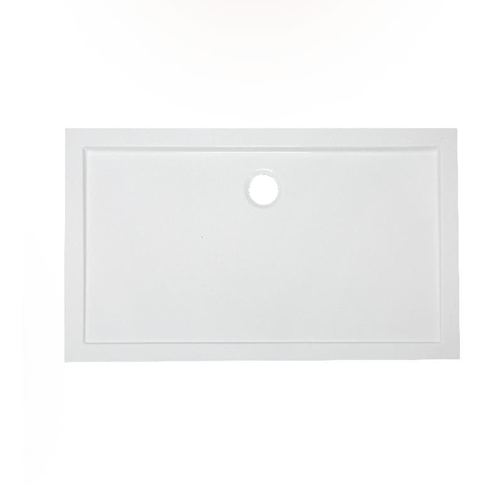 Cadita dus GOODHOME Vorma, dreptunghiulara, ABS si acril, 120 x 70 x 4 cm, alb