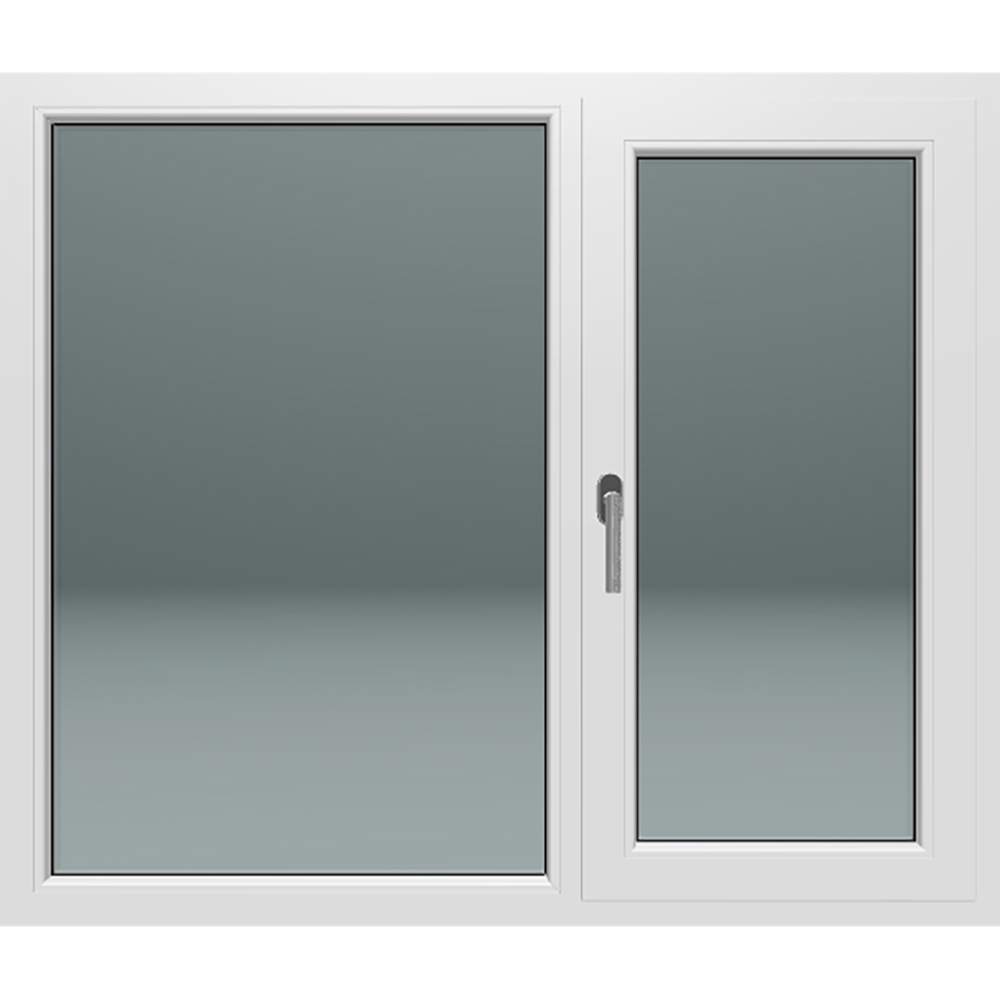 Fereastra termopan PVC, alb, 4 camere, dreapta, 136 X 116 cm