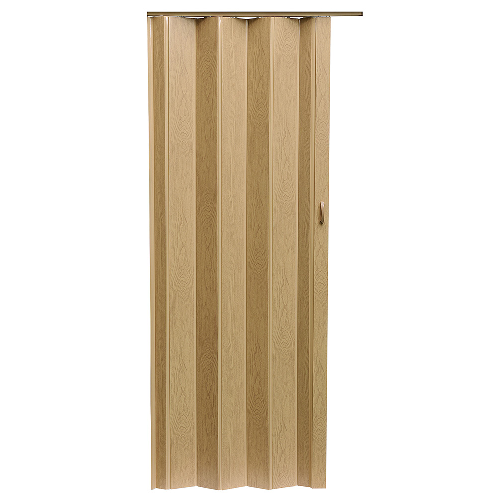 Usa interior Acordeon, fara geam, reversibila, PVC, 83 x 203 cm, stejar 