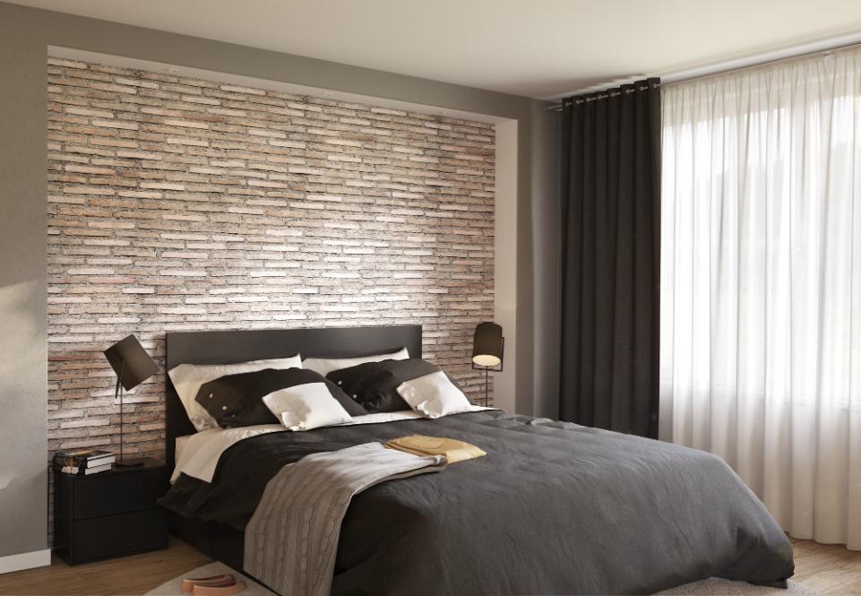 Lambriu PVC, 265 x 25 cm x 8 mm, acoperire 2.65 mp  Narrow Brick