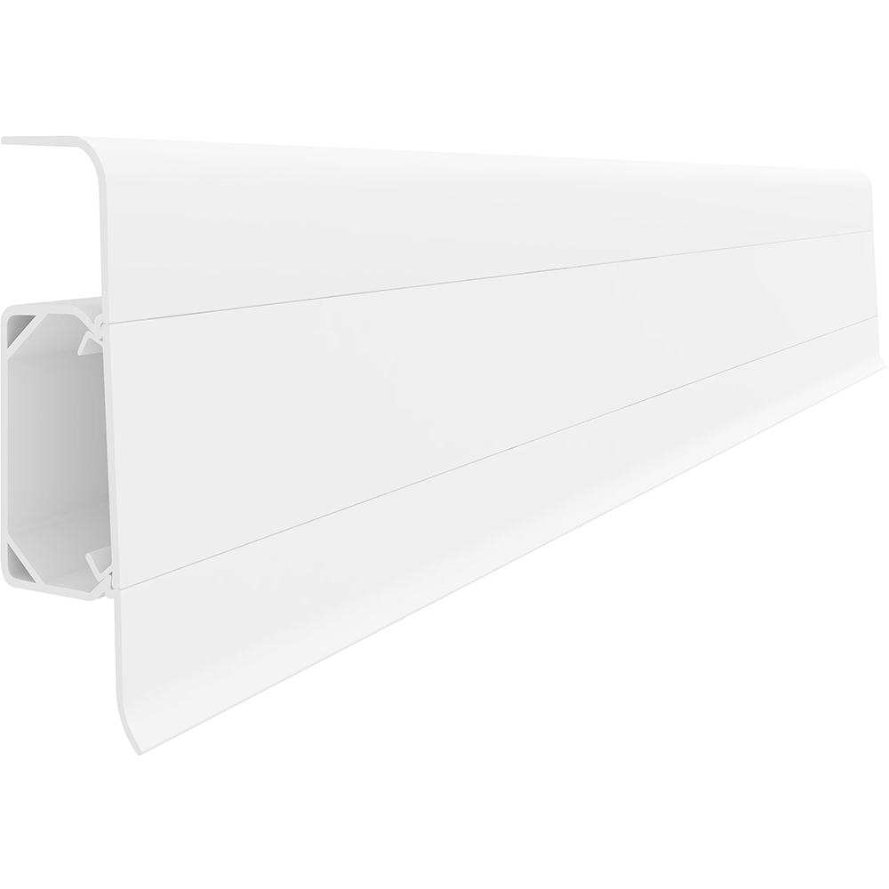 Plinta parchet VILO Esquero 601, PVC, 250 x 6.66 x 2.2 cm, alb