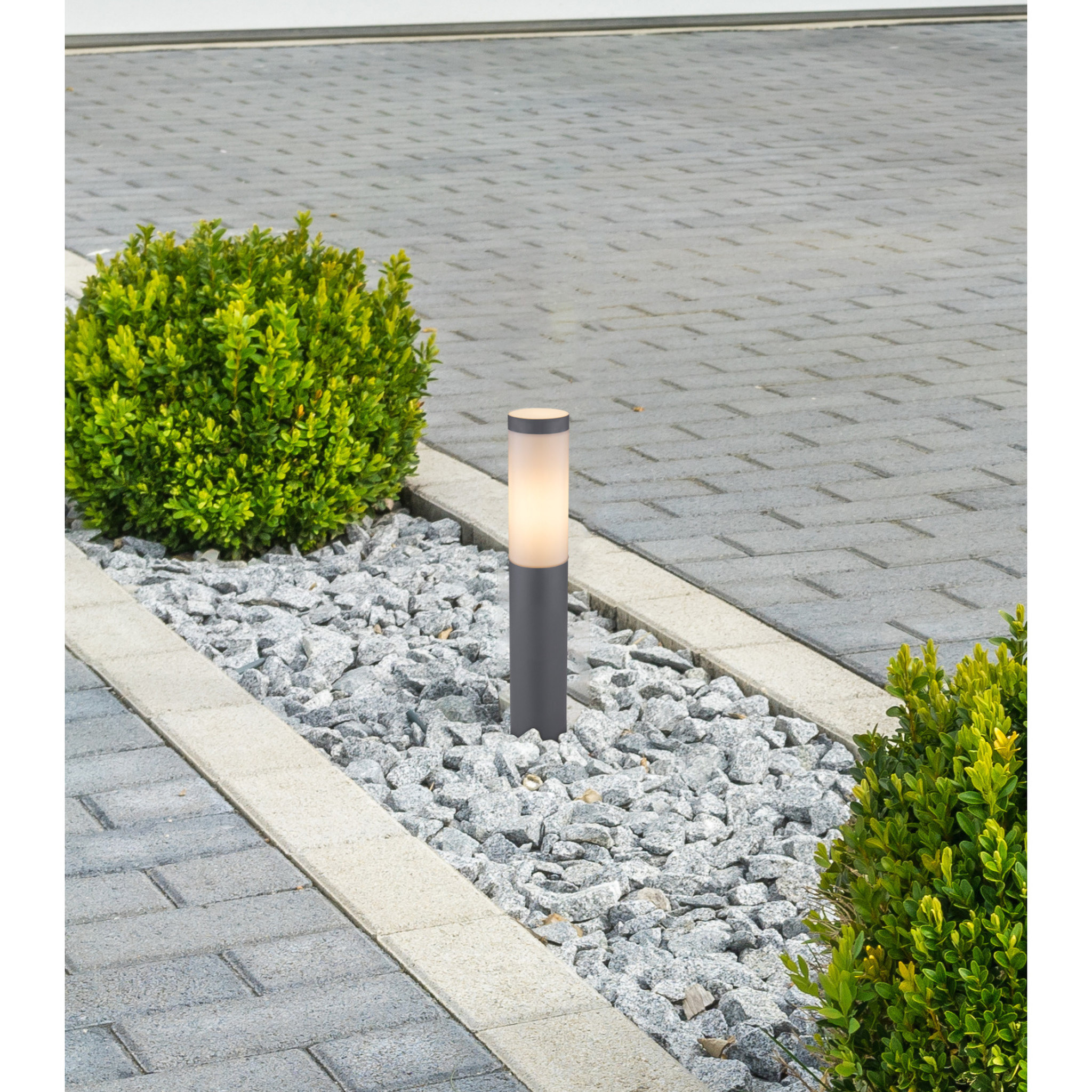 Lampa de exterior GLOBO Boston, E27, IP44, 30W, otel, gri