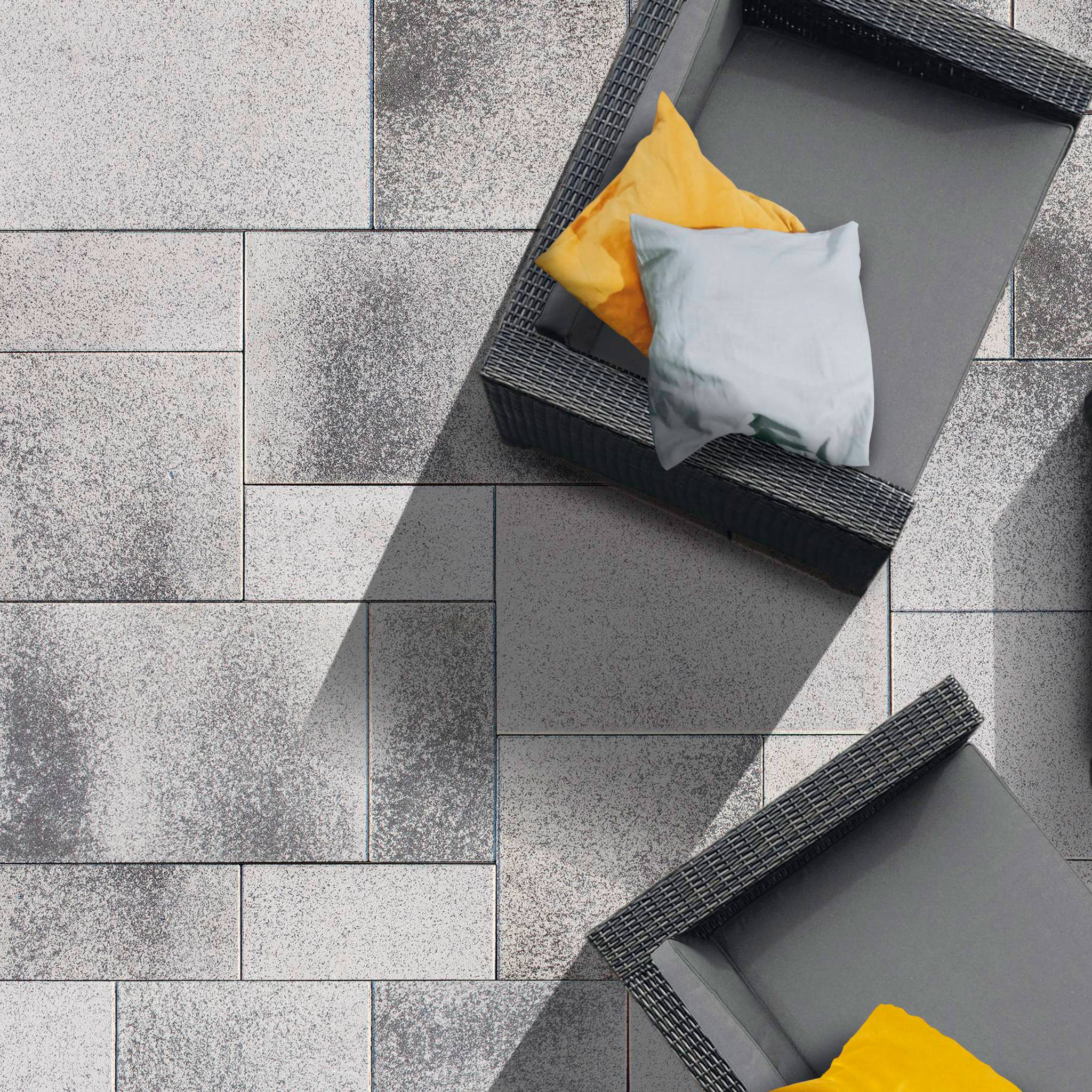 Pavaj gradina SEMMELROCK, 20/40/60 x 40 x 6 cm, 9.6 mp, palet, gri