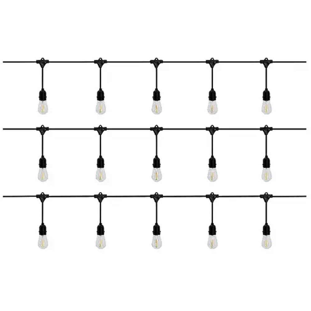  Ghirlanda decorativa Pandoro 101326263, 10m, 15 becuri, negru