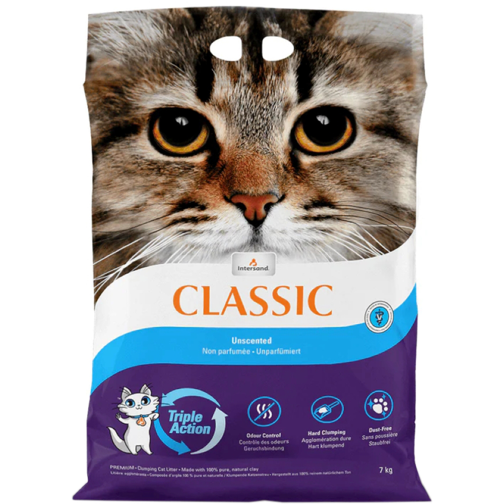 Nisip pentru litiera INTERSAND Classic, 7 kg