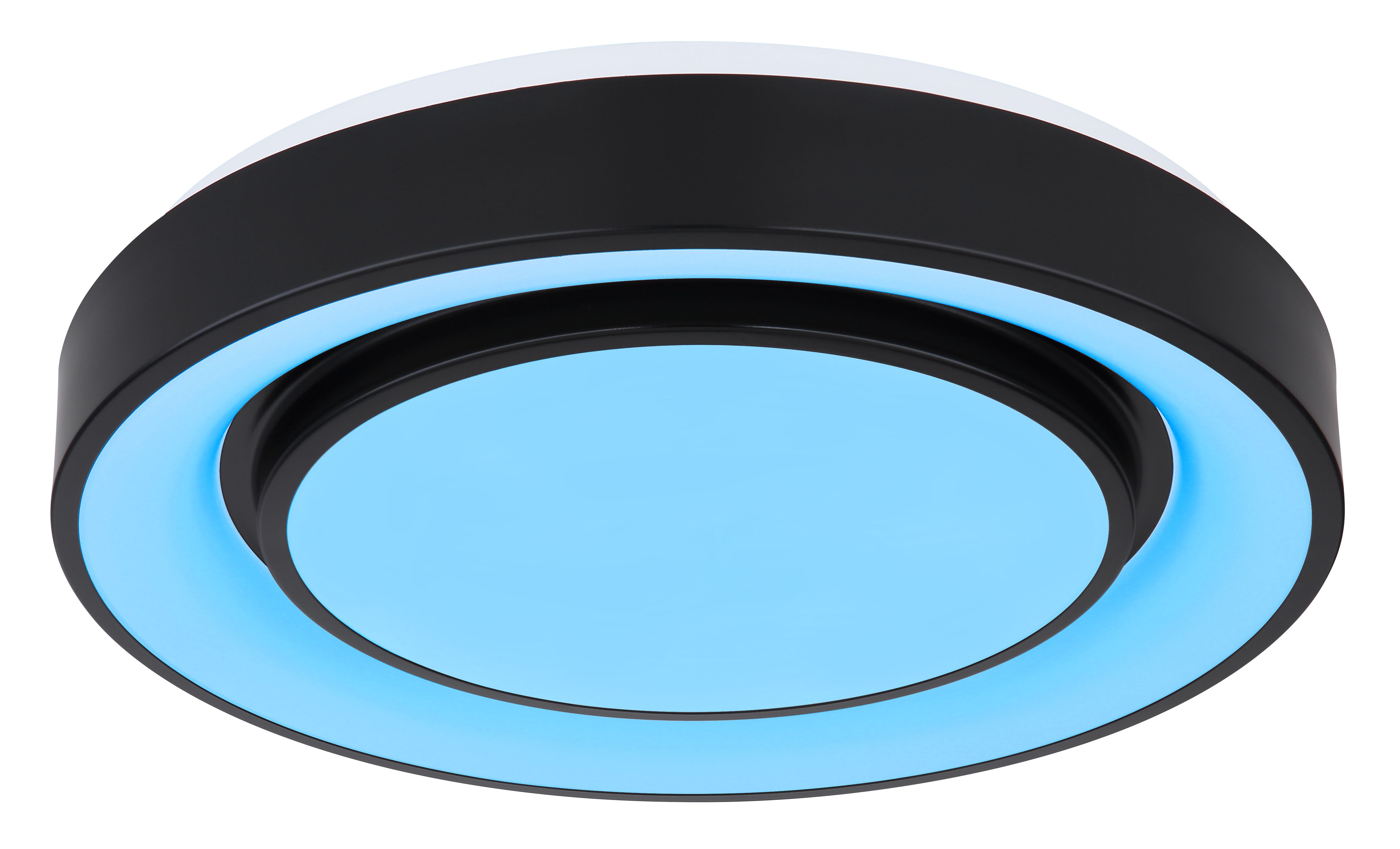 Plafoniera LED RGB GLOBO Sully 41368-24, 24W, 70-800lm, intensitate reglabila, telecomanda, negru