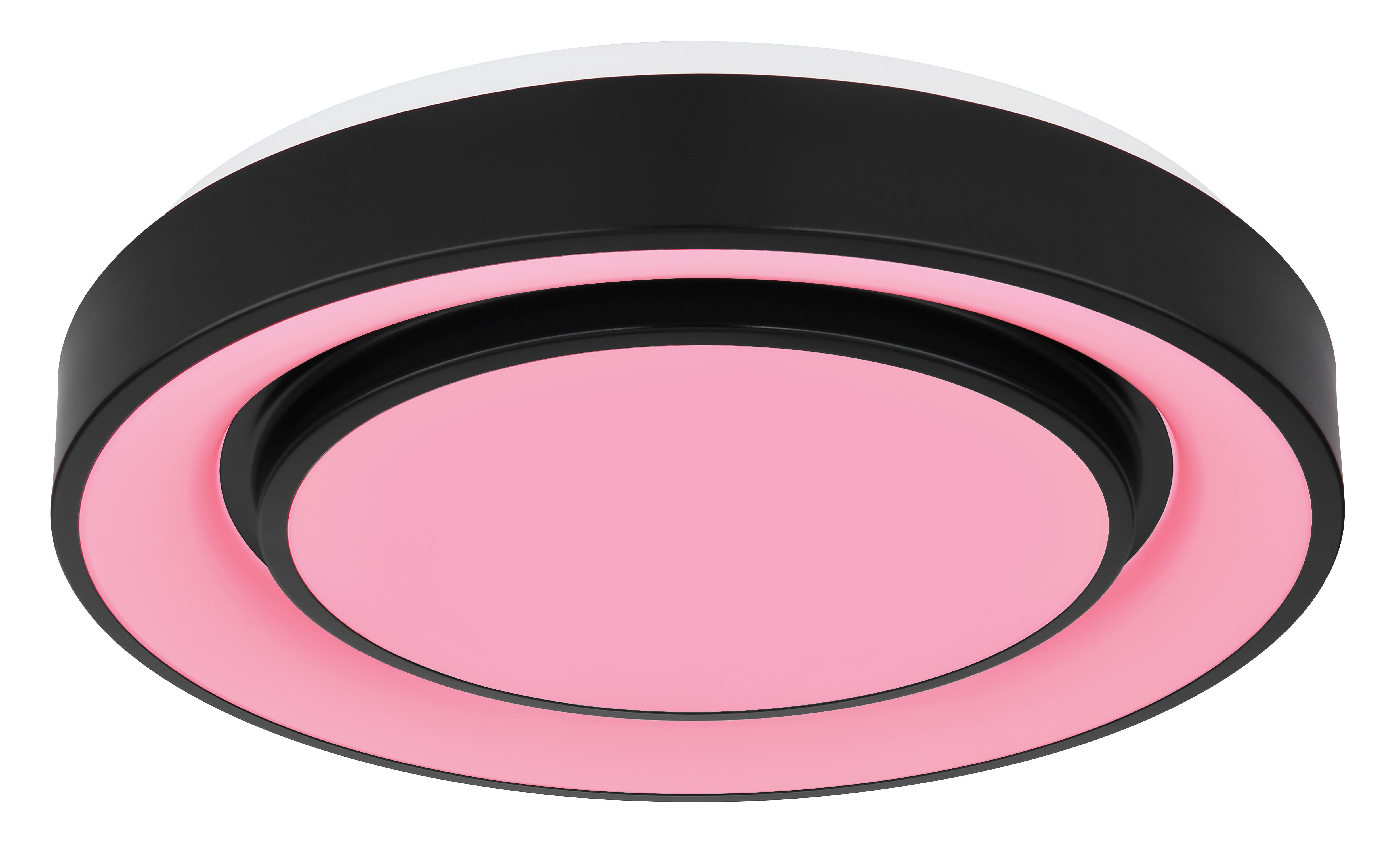Plafoniera LED RGB GLOBO Sully 41368-24, 24W, 70-800lm, intensitate reglabila, telecomanda, negru