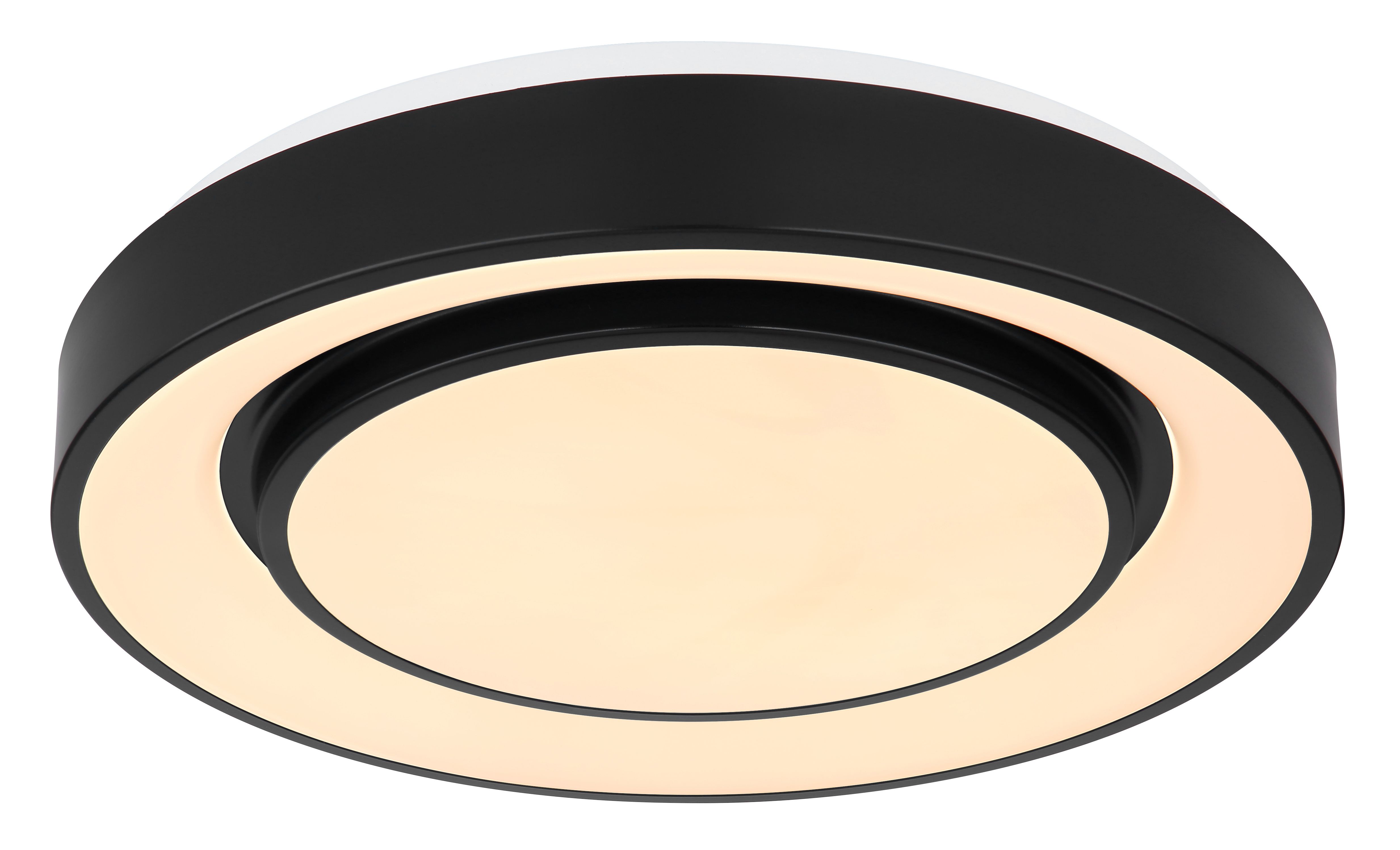 Plafoniera LED RGB GLOBO Sully 41368-24, 24W, 70-800lm, intensitate reglabila, telecomanda, negru
