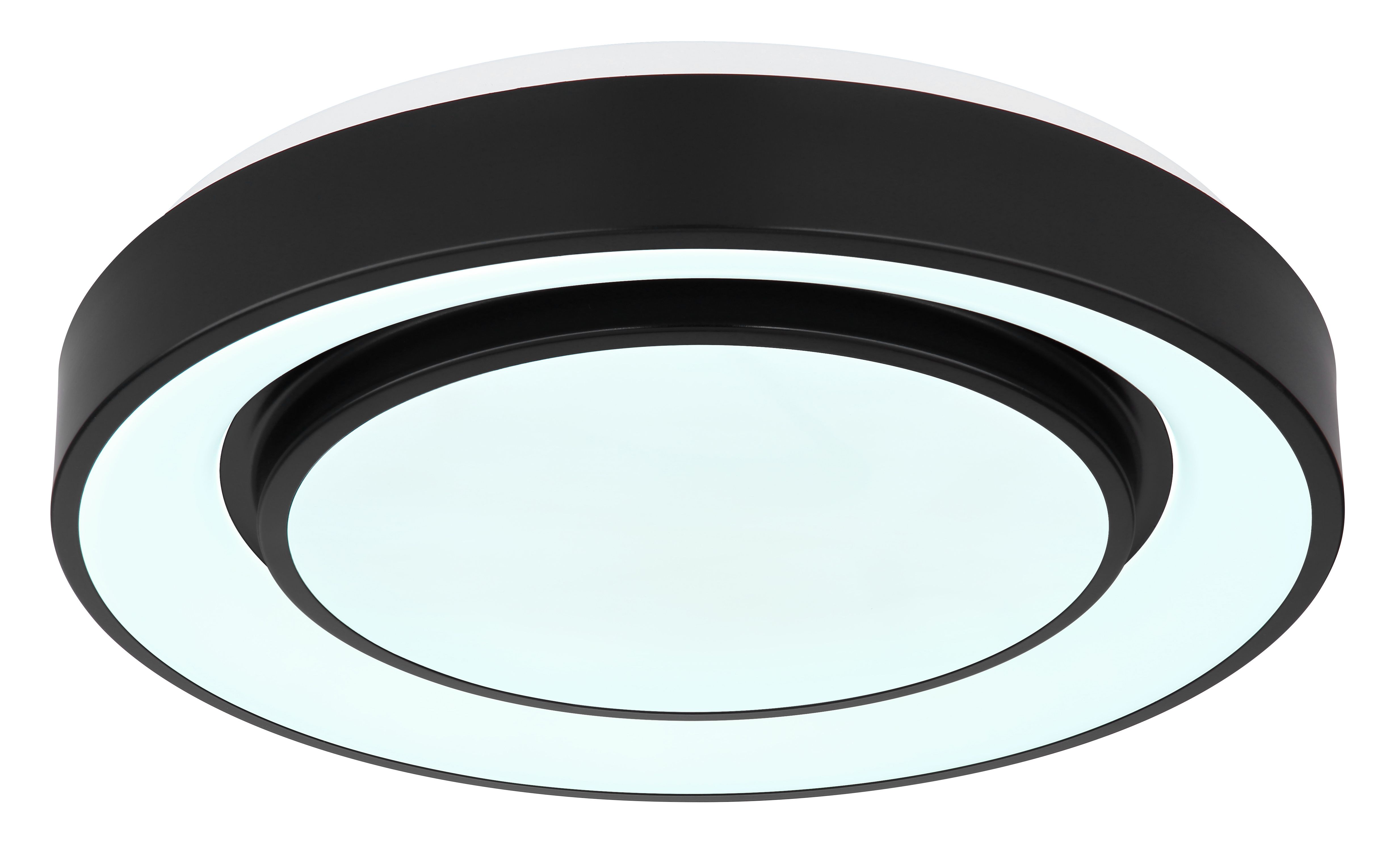 Plafoniera LED RGB GLOBO Sully 41368-24, 24W, 70-800lm, intensitate reglabila, telecomanda, negru