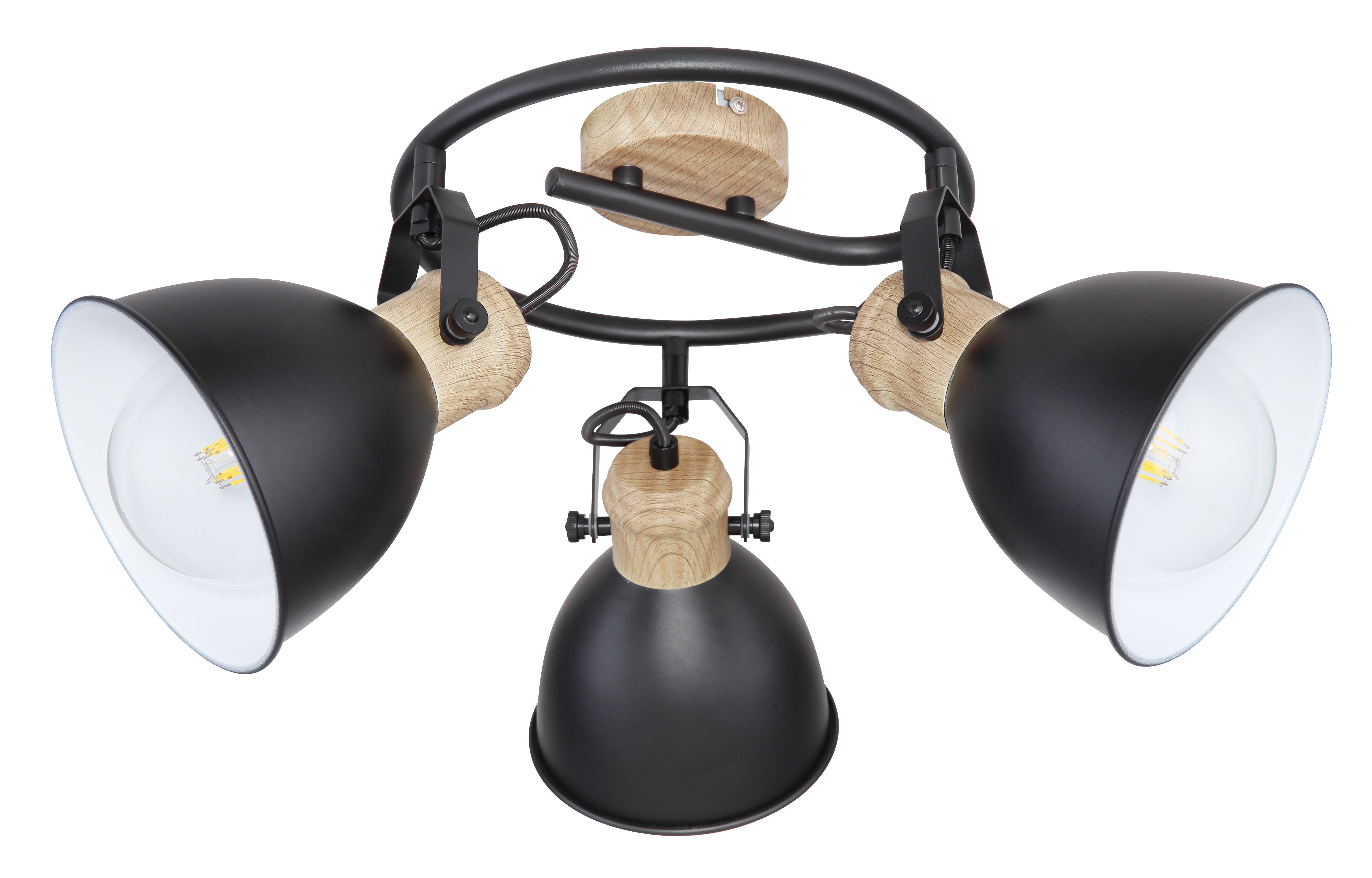 Spot negru, metal, E27, 40W  Globo