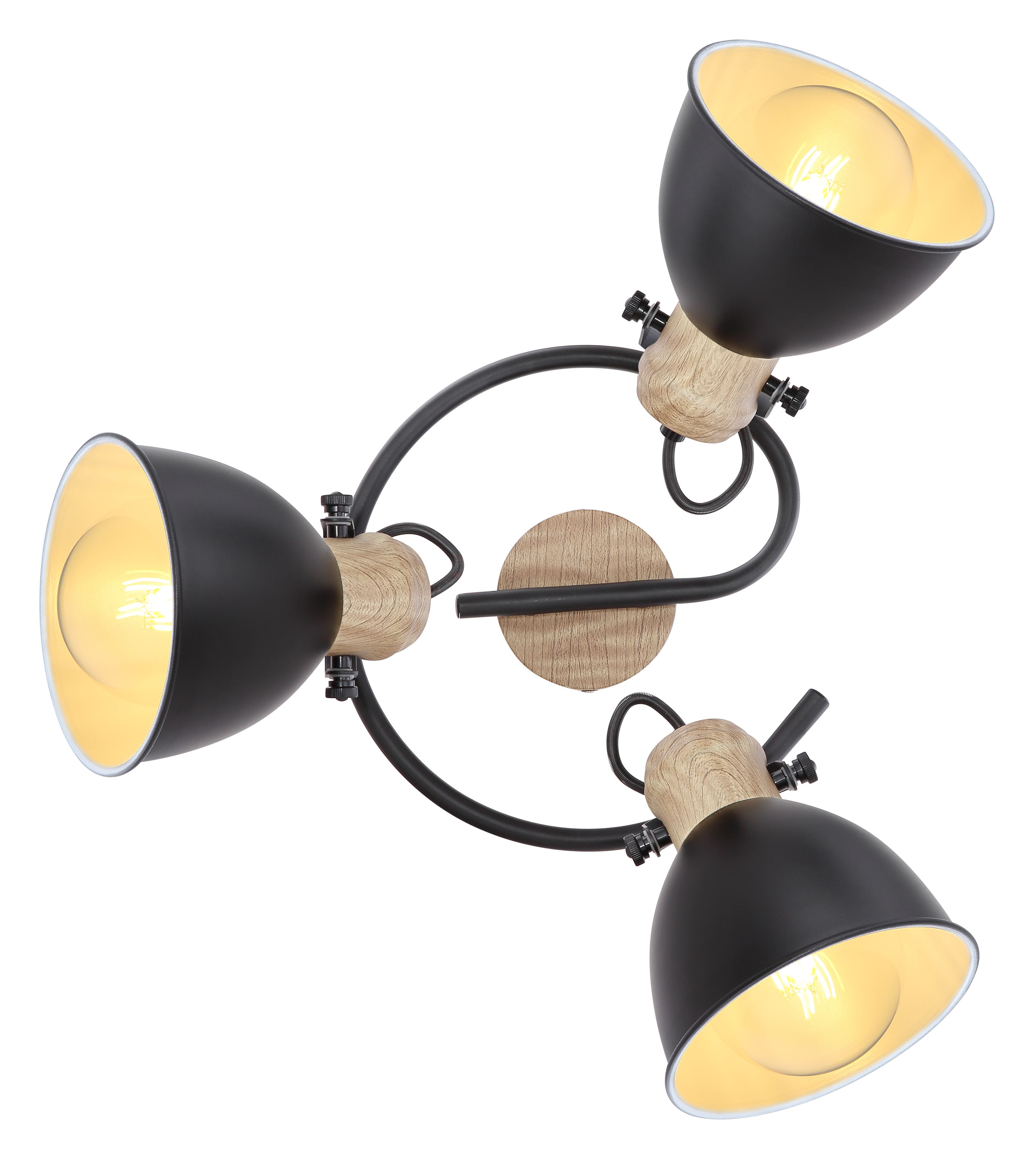 Spot negru, metal, E27, 40W  Globo