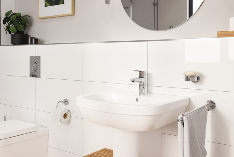 Baterie lavoar GROHE Start 32559002, marime S, alama, argintiu