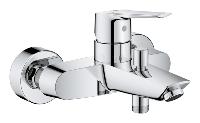 Baterie cada-dus GROHE Start 32278002, monocomanda, alama, argintiu