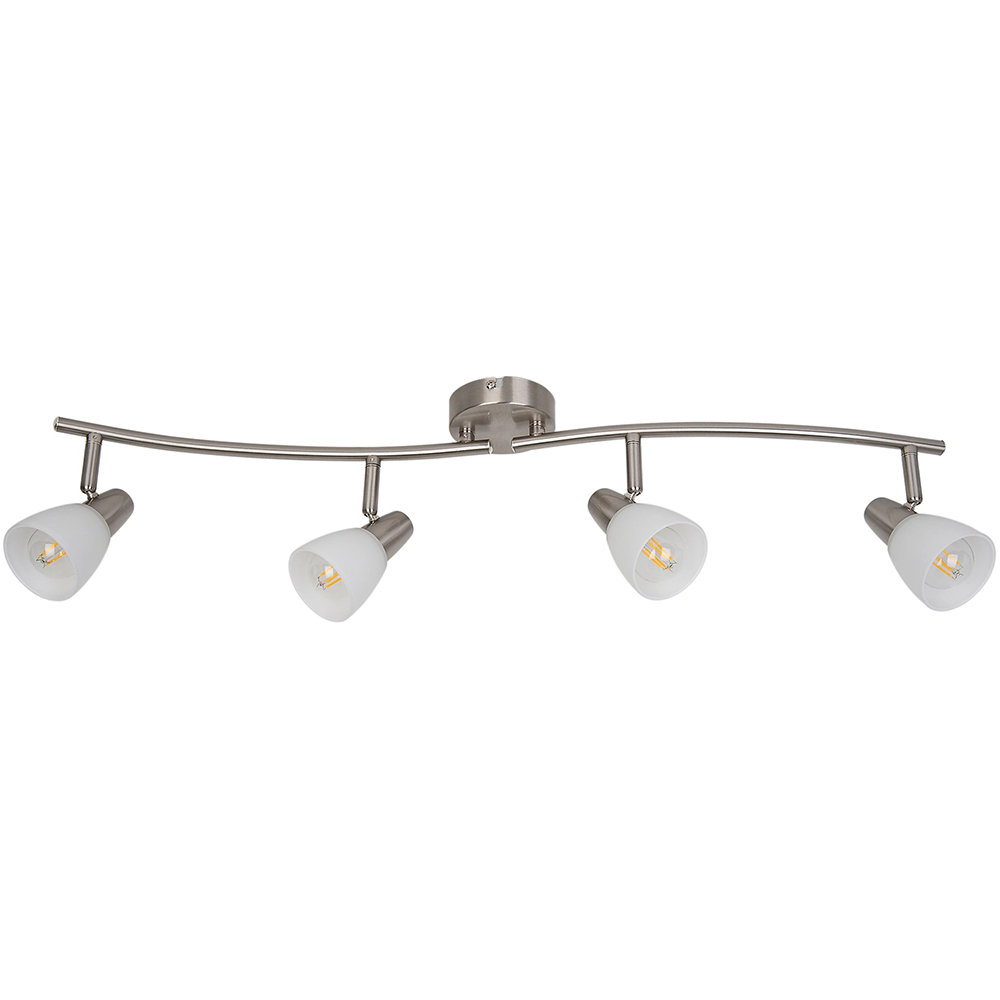 Spot LED Aphaea GOODHOME, 4 becuri E14, 10W, crom