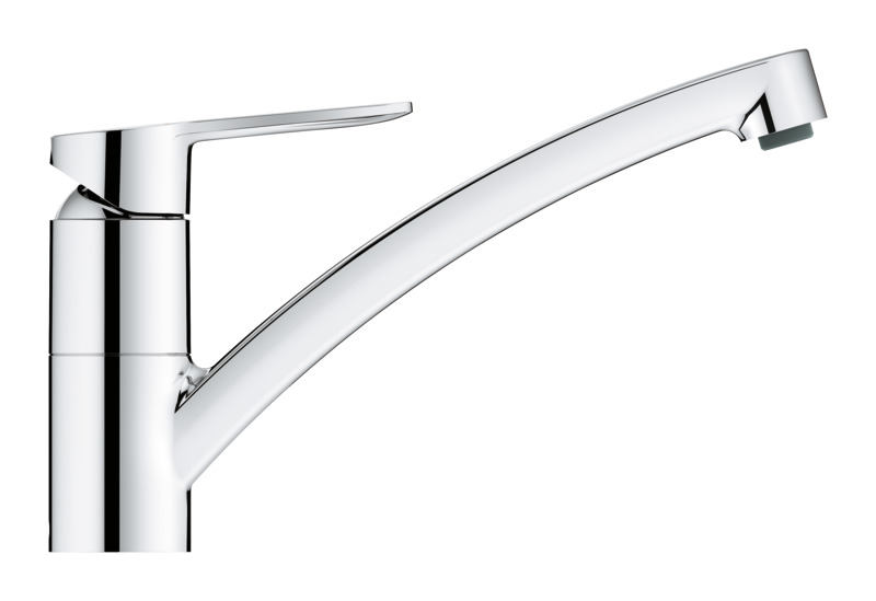 Baterie bucatarie Grohe StartEco 31686000, metal, argintiu