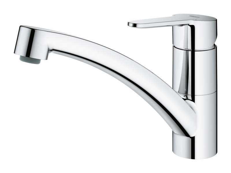 Baterie bucatarie Grohe StartEco 31686000, metal, argintiu