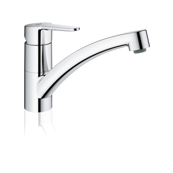 Baterie bucatarie Grohe StartEco 31686000, metal, argintiu