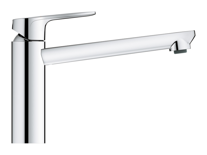Baterie bucatarie GROHE Start Edge 31698000, marime M, metal, argintiu