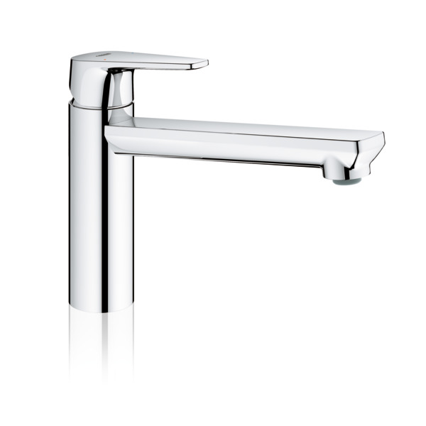 Baterie bucatarie GROHE Start Edge 31698000, marime M, metal, argintiu