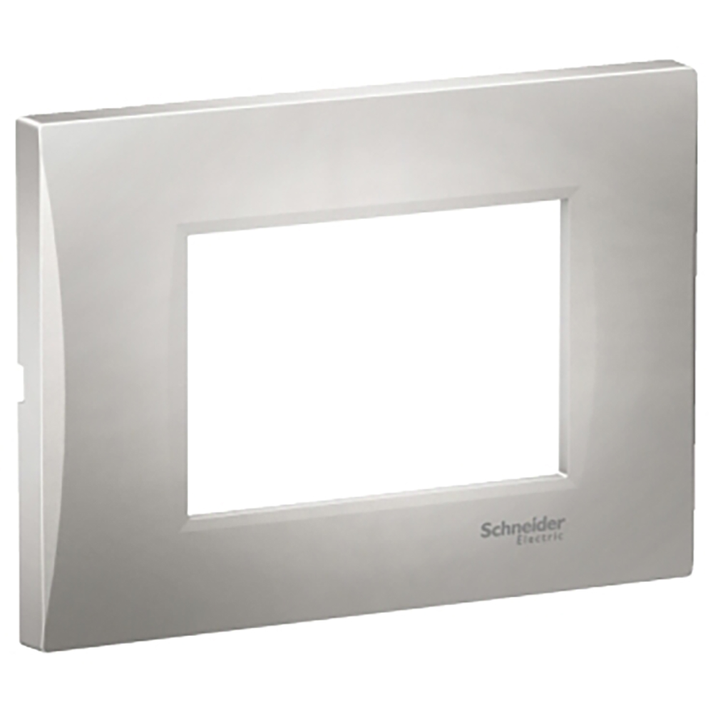 Rama SCHNEIDER ELECTRIC Easy Styl, 3 module, 81 x 11 x 114mm, argintiu