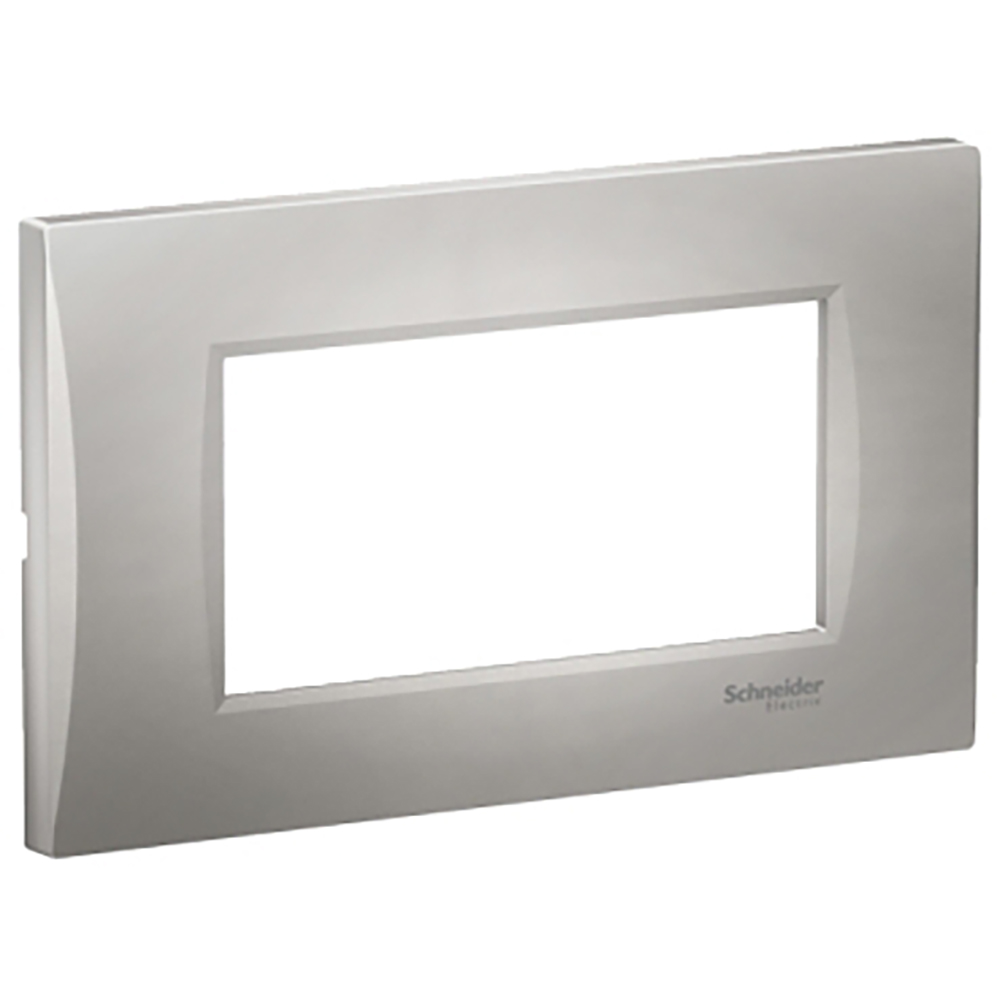 Rama SCHNEIDER ELECTRIC Easy Styl, 4 module, 81 x 11 x 136mm, argintiu