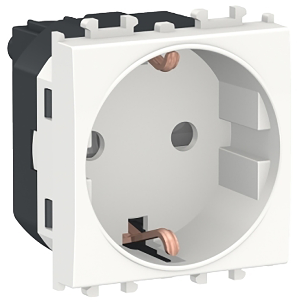 Priza SCHNEIDER ELECTRIC Easy Styl, 2P+E, 1 modul, IP20, alb