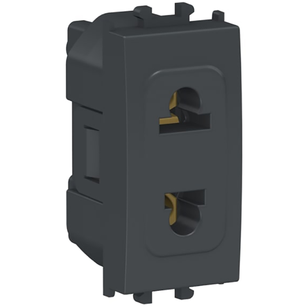 Priza SCHNEIDER ELECTRIC Easy Styl, 2P, 1 modul, IP20, negru