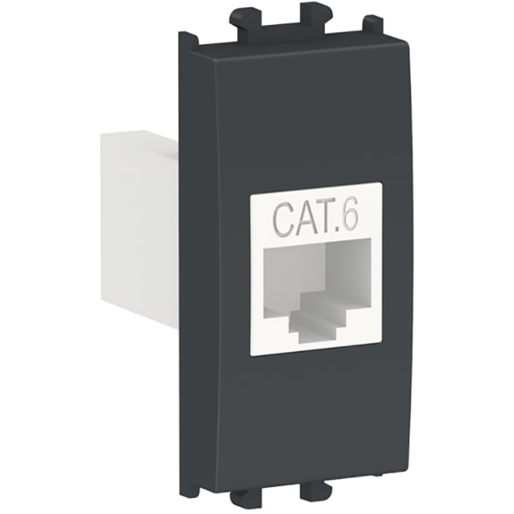Priza internet SCHNEIDER ELECTRIC East Styl, RJ46, UTP CAT6, 1modul, negru