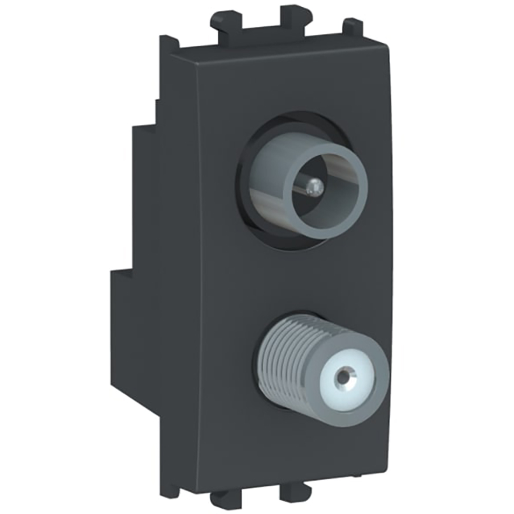 Priza TV finala SCHNEIDER ELECTRIC Easy Styl LMR6138003, SAT-F, negru