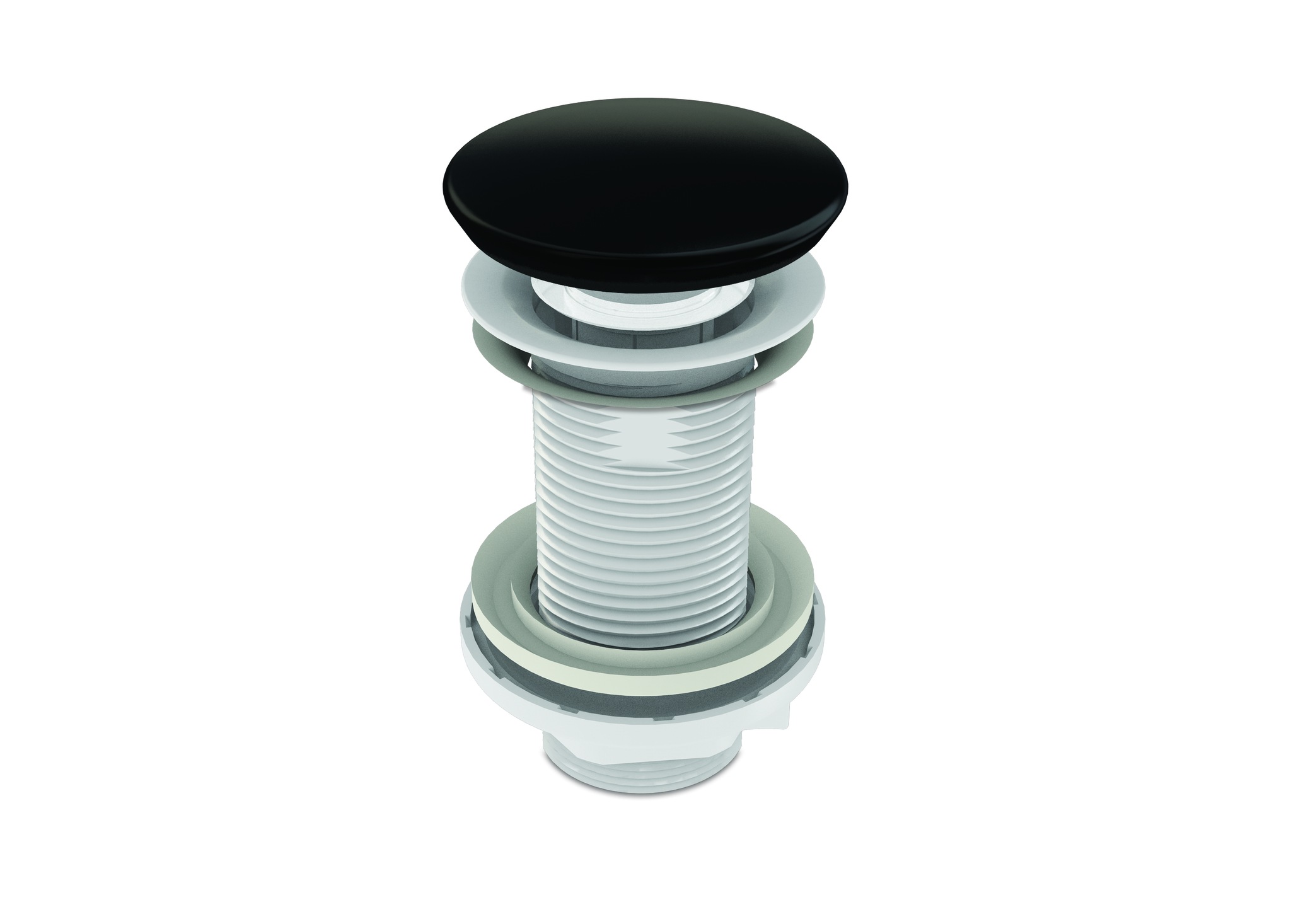 Ventil WIRQUIN quick-clack fara preaplin, dop ceramic, negru