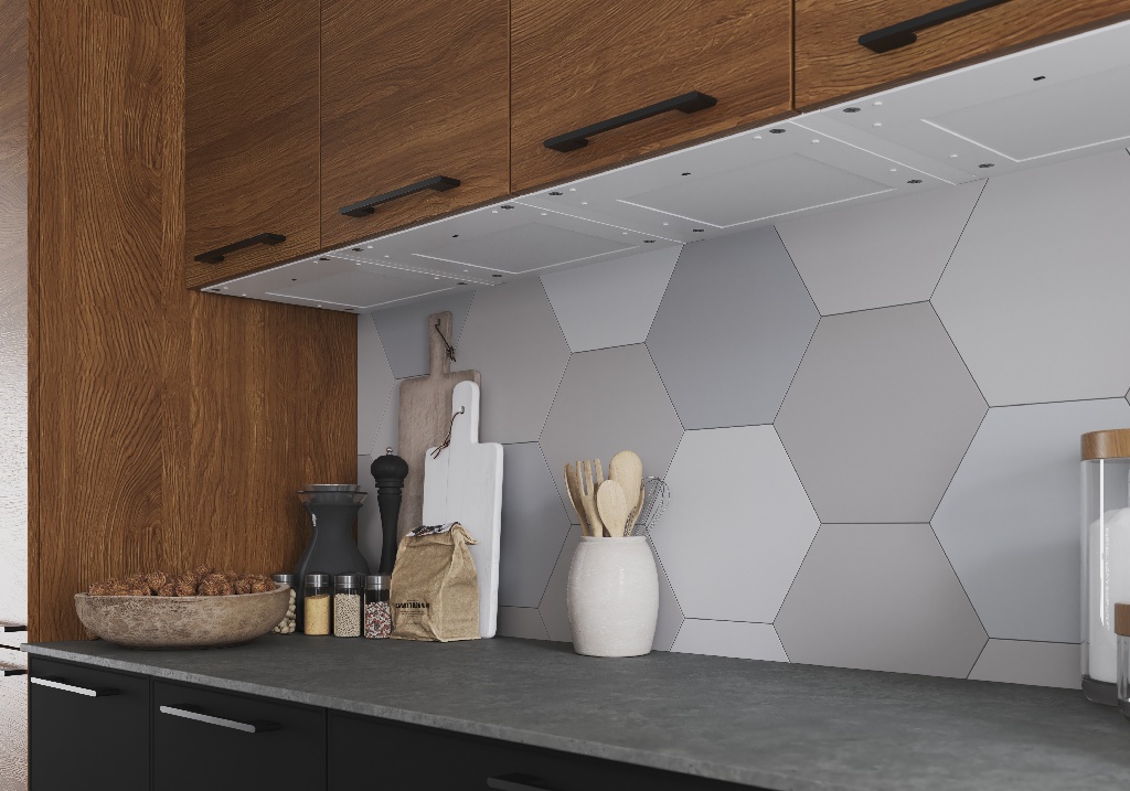 Lampa LED corp bucatarie GOODHOME Carraway, 7W, 720lm, 40 cm, senzor miscare, alb