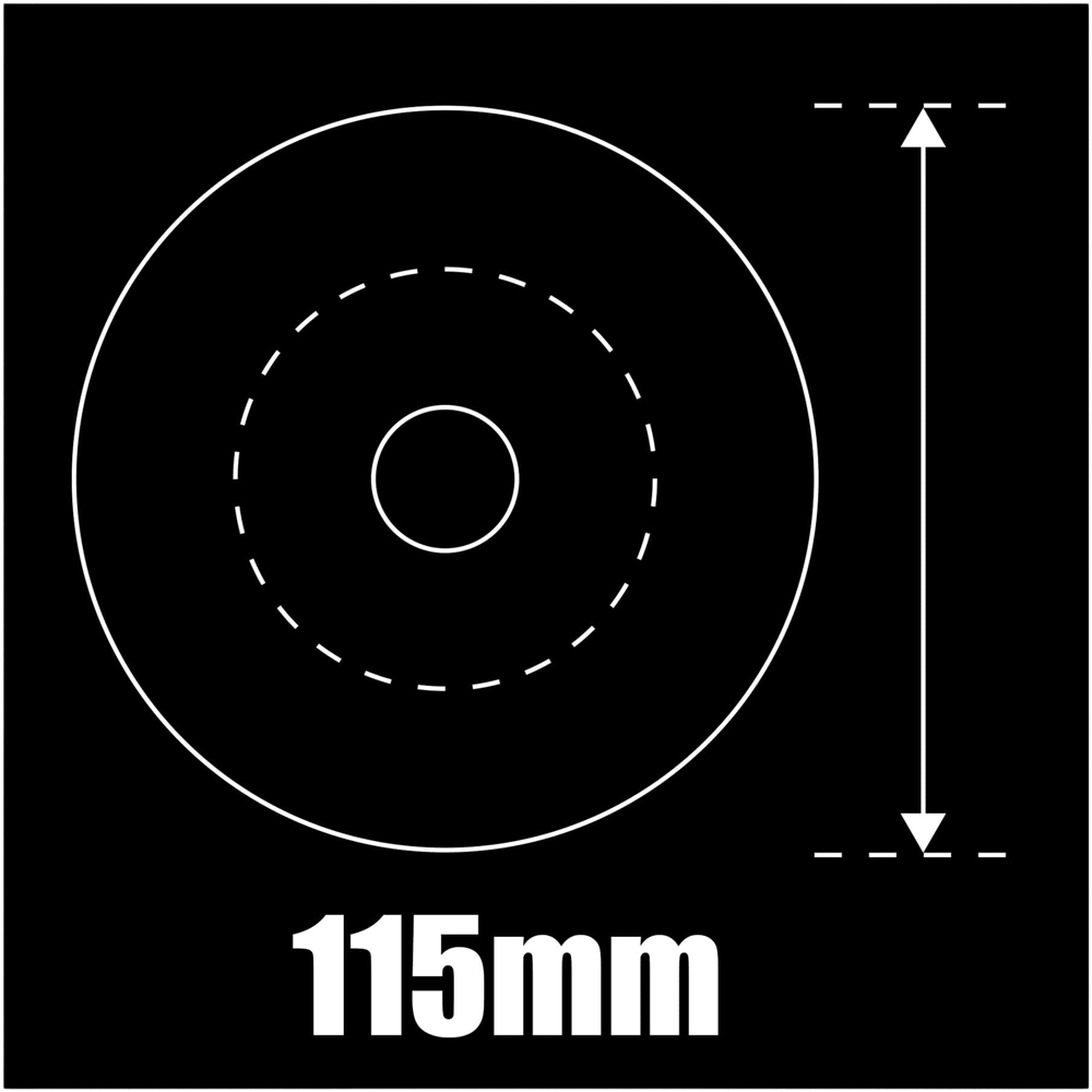 Disc de slefuit piatra MAC ALLISTER, 115x6 mm