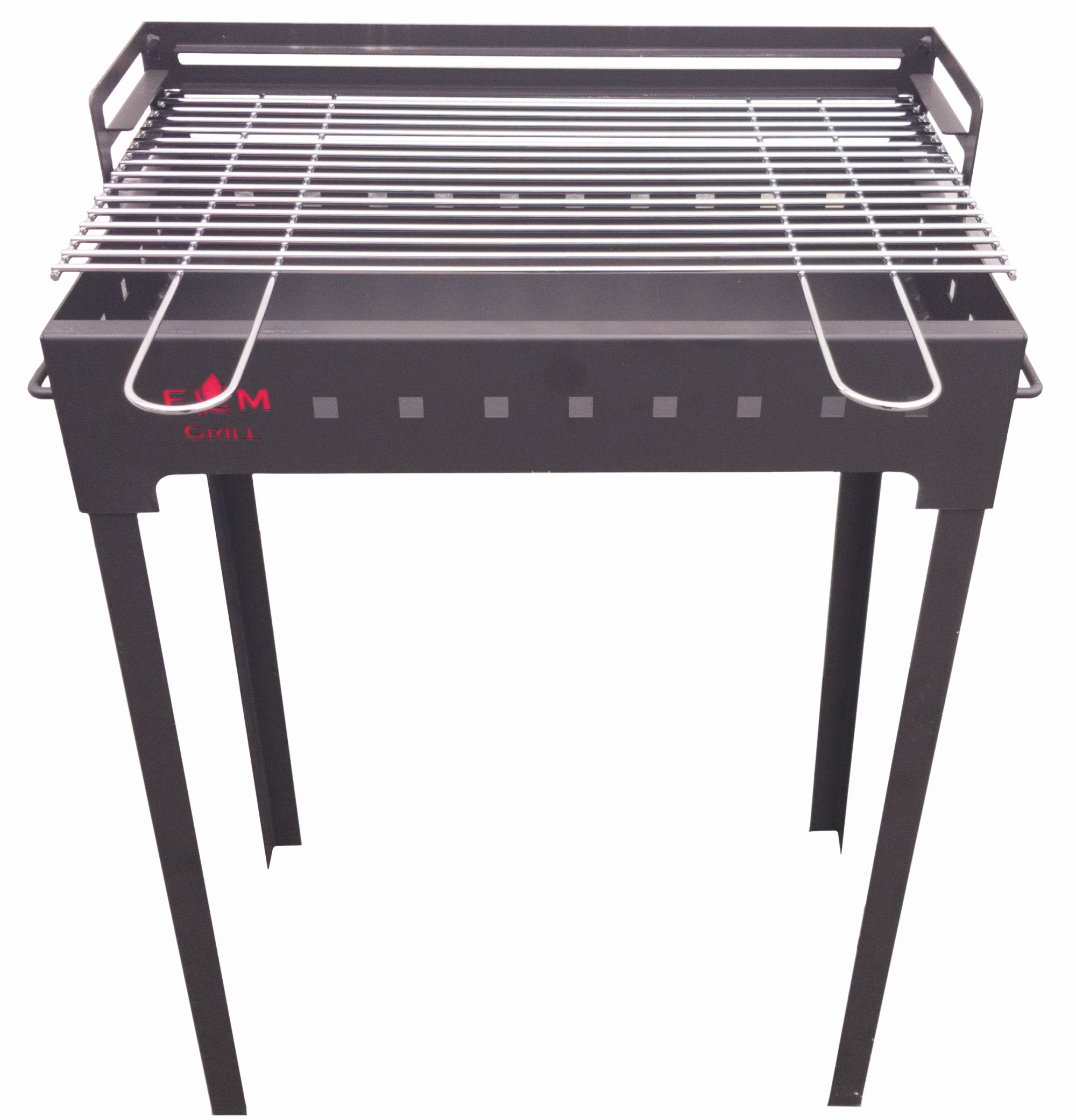 Gratar carbune FM Grill Economic, otel, 58 x 30 cm