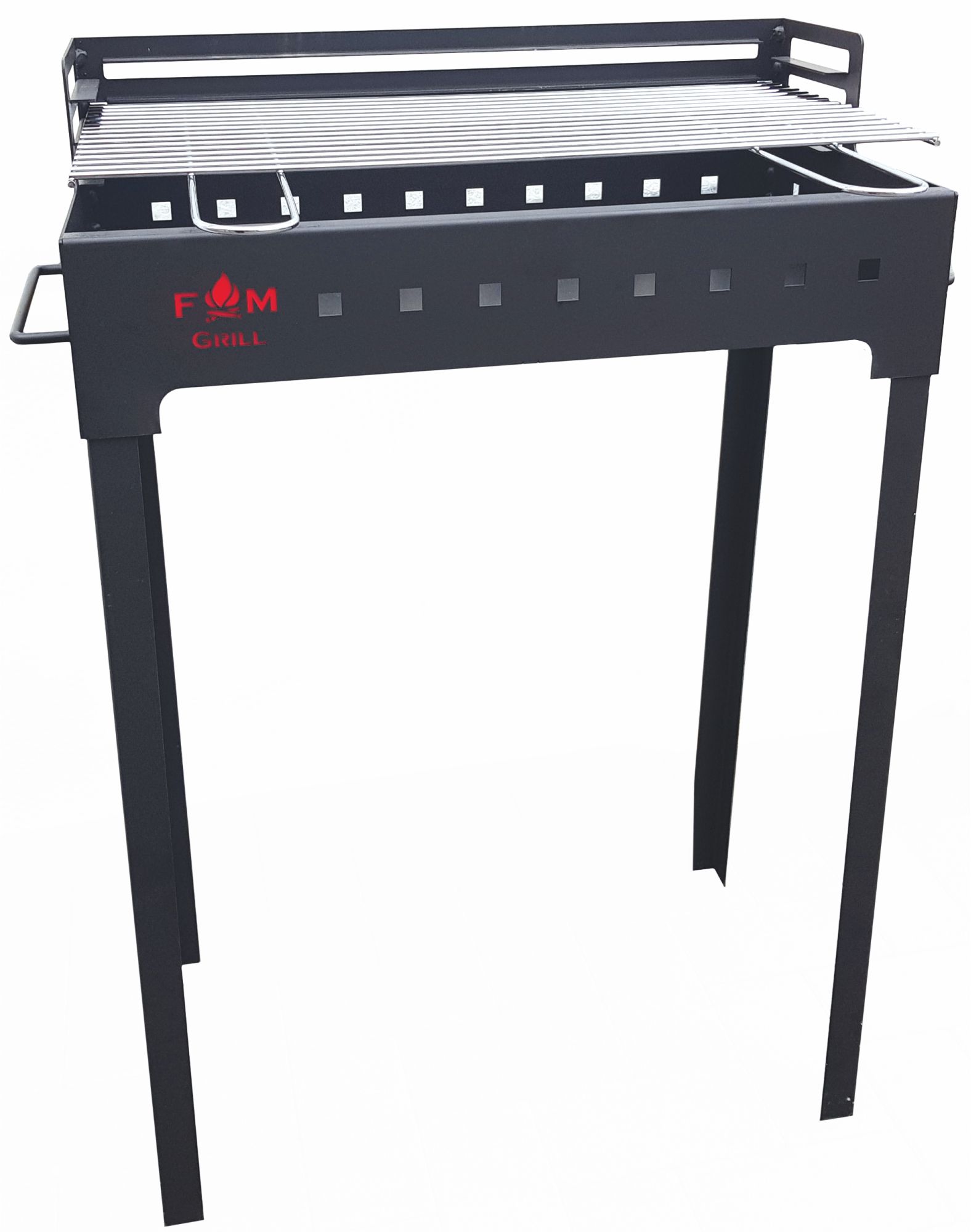 Gratar carbune FM Grill Economic, otel, 58 x 30 cm