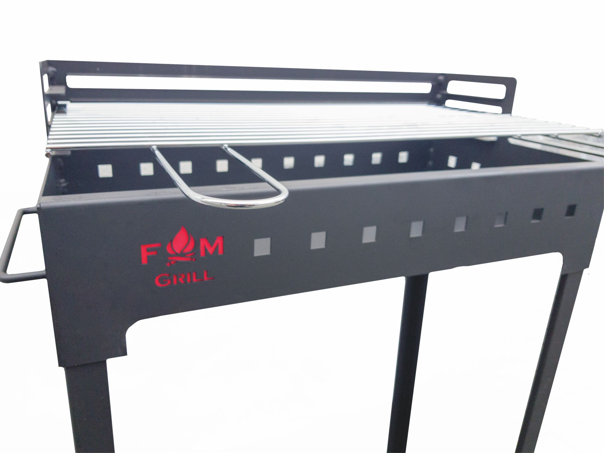 Gratar carbune FM Grill Economic, otel, 58 x 30 cm