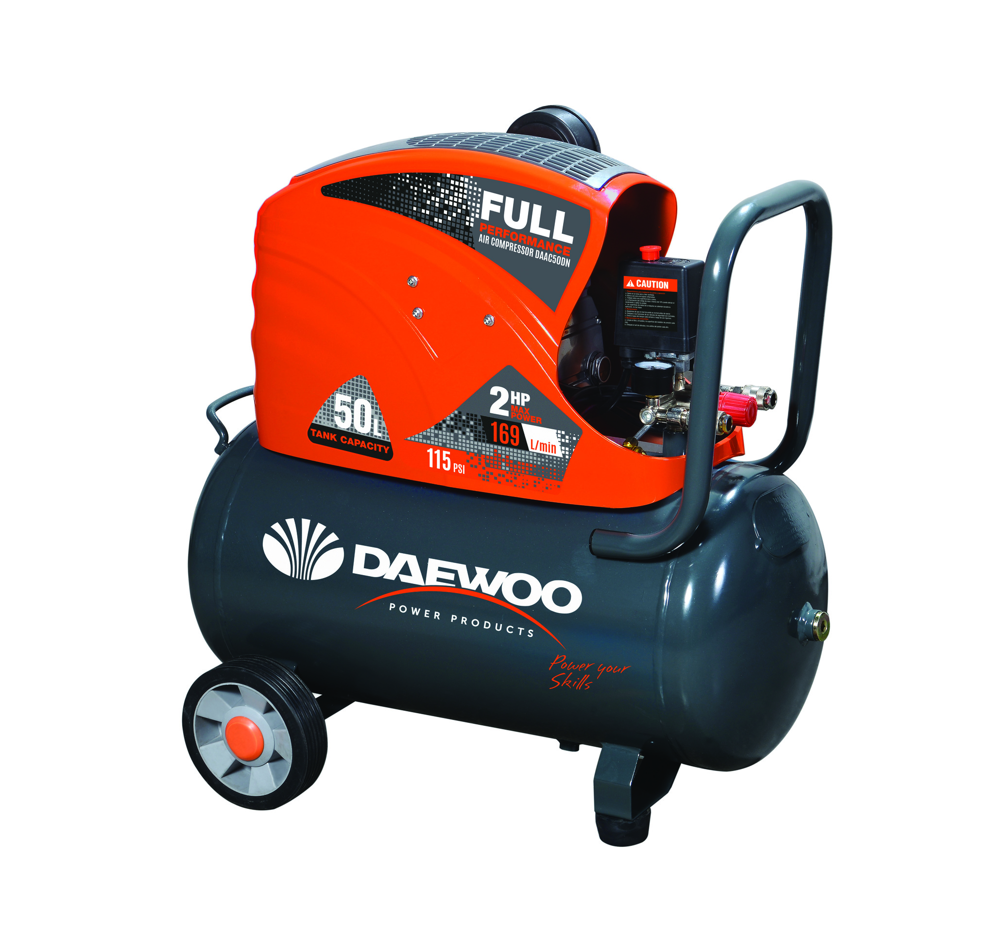 Compresor aer, 50L, 2CP, 8 Bar   Daewoo DAAC50DN
