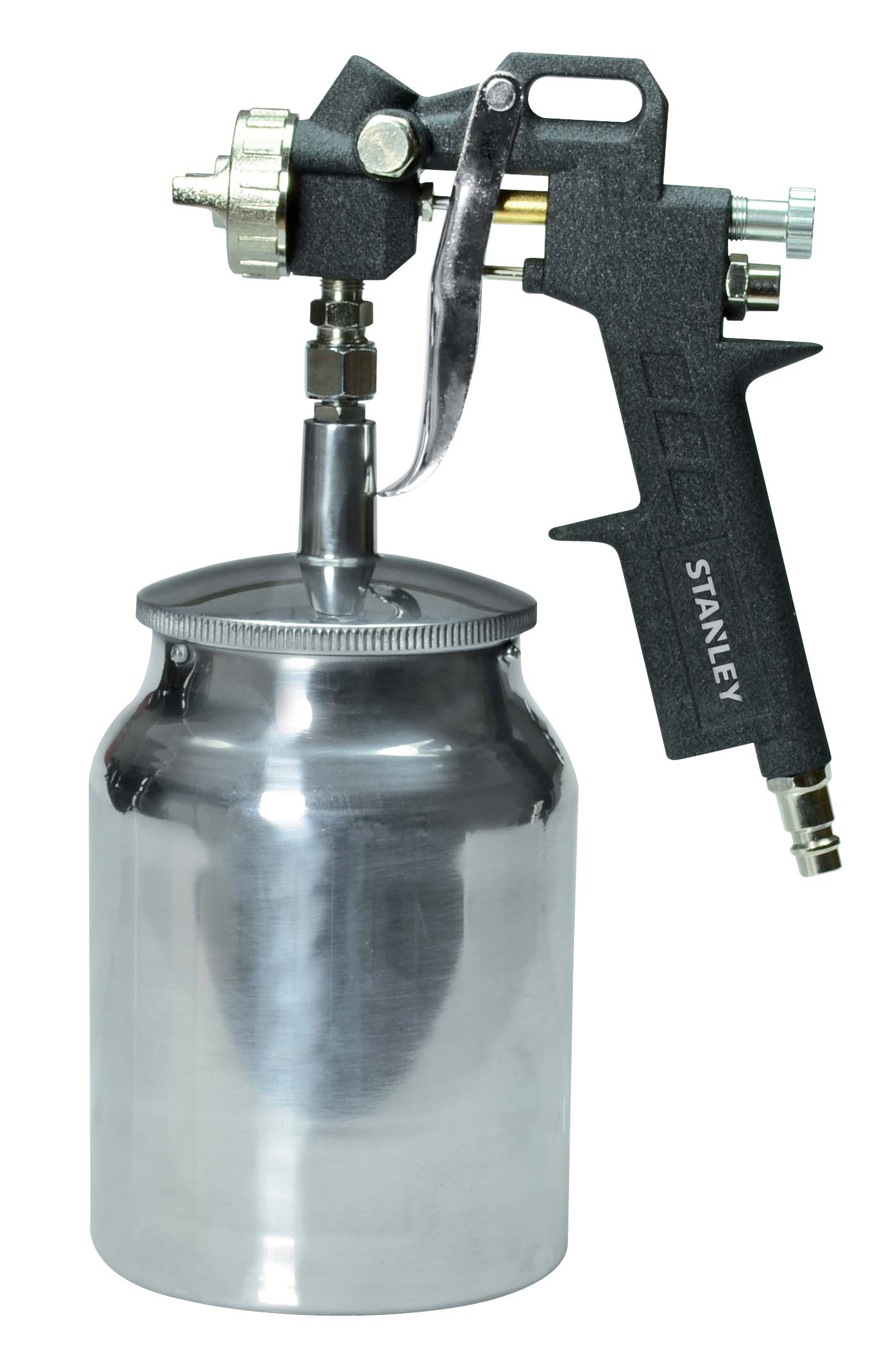 Pistol de vopsit cu aspiratie STANLEY, 1l, vas inferior, negru