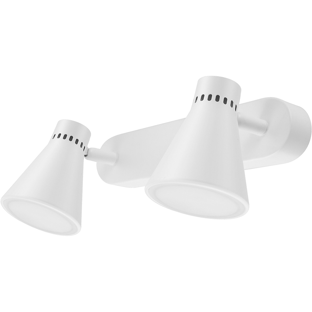 Spot LED Edson GOODHOME, 2 becuri GU10, 10W, 500lm, 3000K, alb