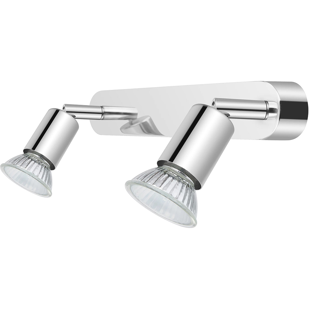 Spot LED Sasa, 2 becuri GU10, 10W, crom