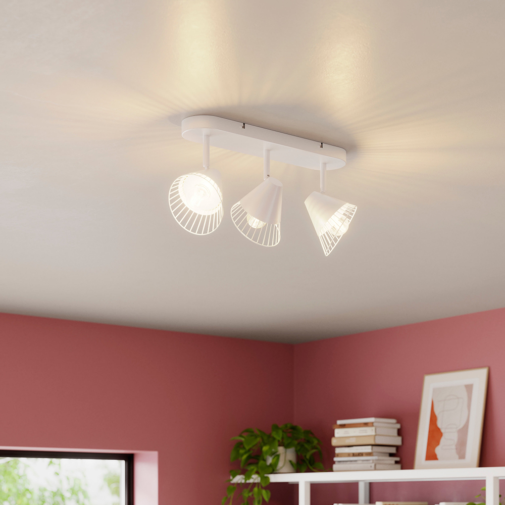 Spot LED Tsolma GOODHOME, 3 becuri E14, 10W, alb