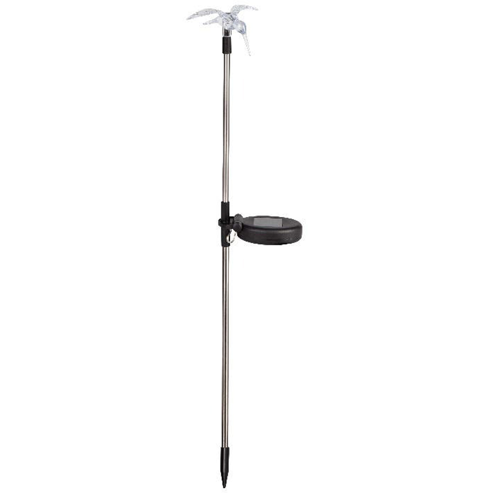 Lampa solara Pasare, IP44, 300 mAh, argintiu
