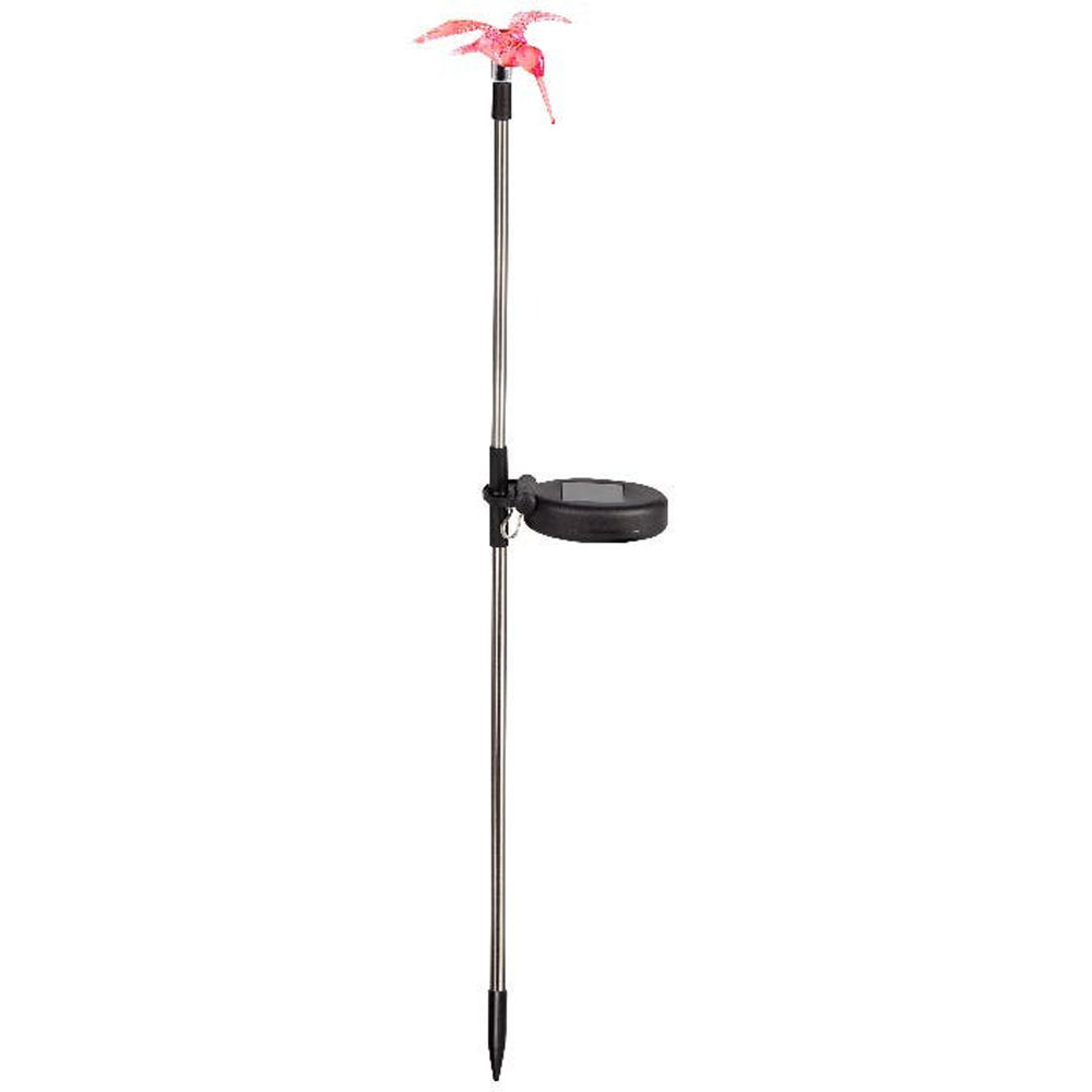 Lampa solara Pasare, IP44, 300 mAh, argintiu