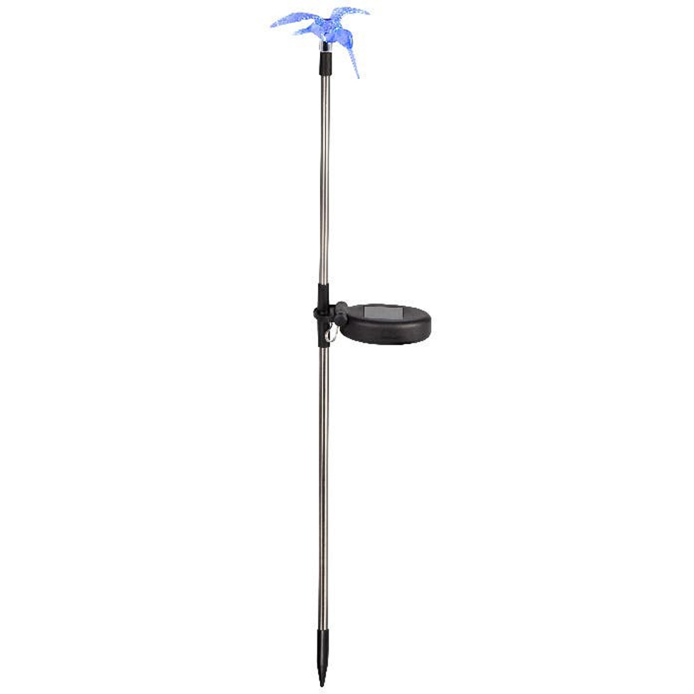 Lampa solara Pasare, IP44, 300 mAh, argintiu
